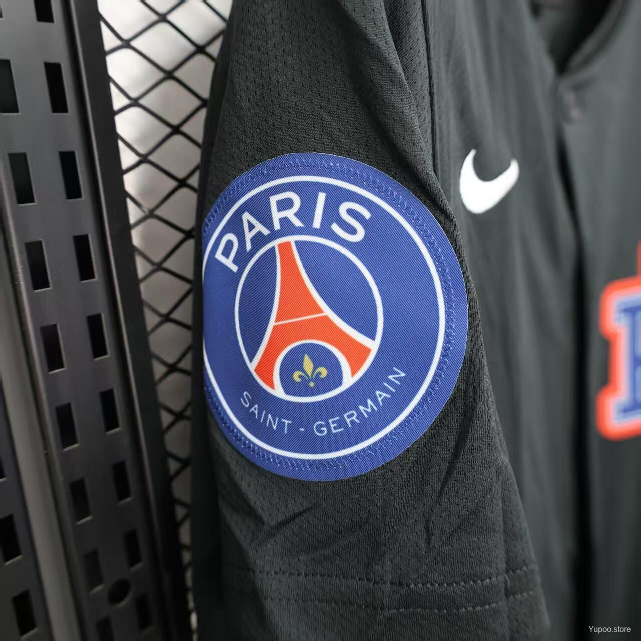 d3869d12df7425c7.jpg 25/26 PSG Baseball Black Special Jersey - Image 9