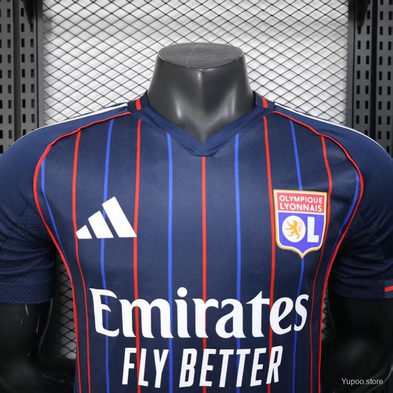 d61b8923ed1a8fba.jpg Player Version 25/26 Olympique Lyonnais/Lyon Away Jersey - Image 4