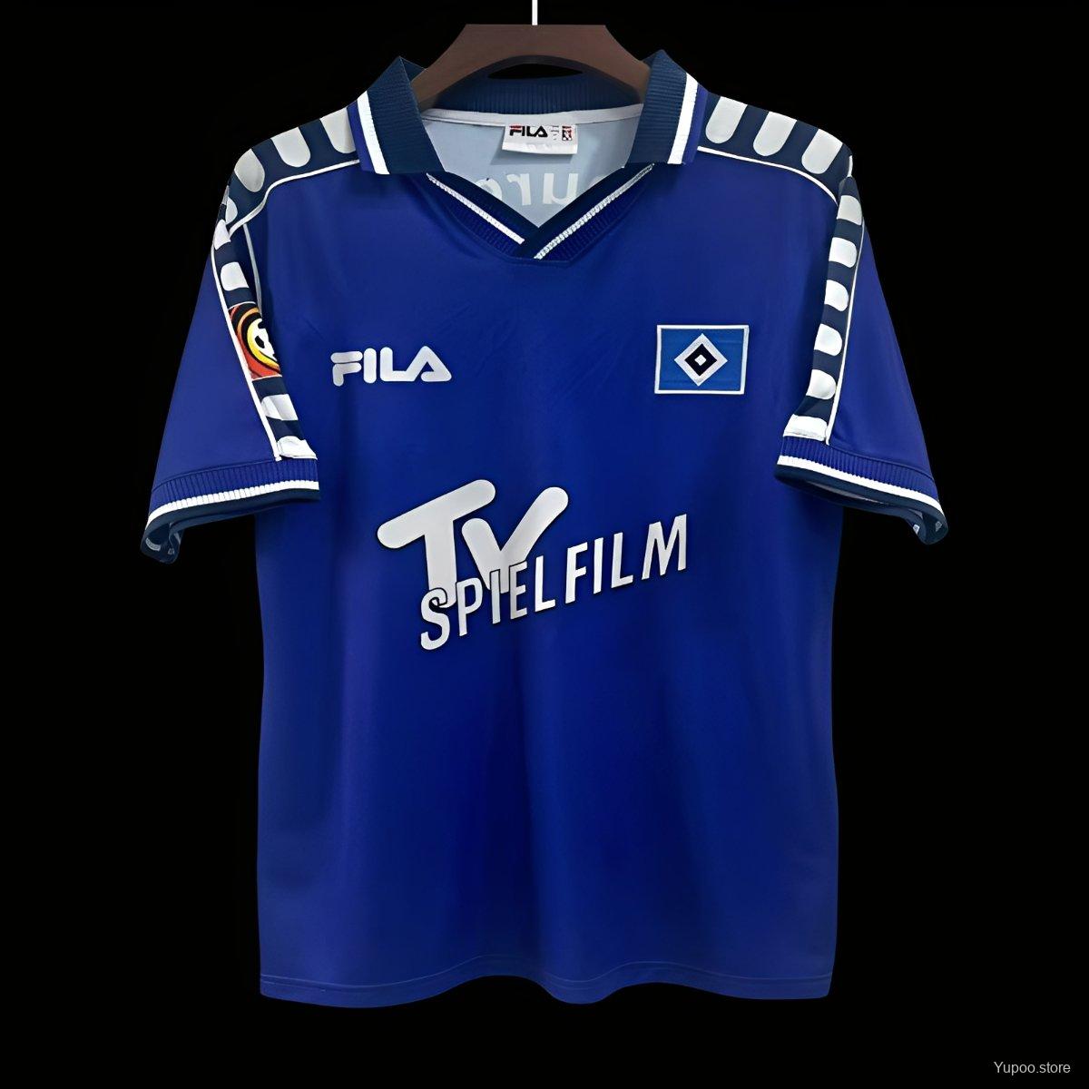 e7e893a22922c417287b4e5f.jpg Retro 00/01 Hamburger SV Away Blue Jersey - Image 1