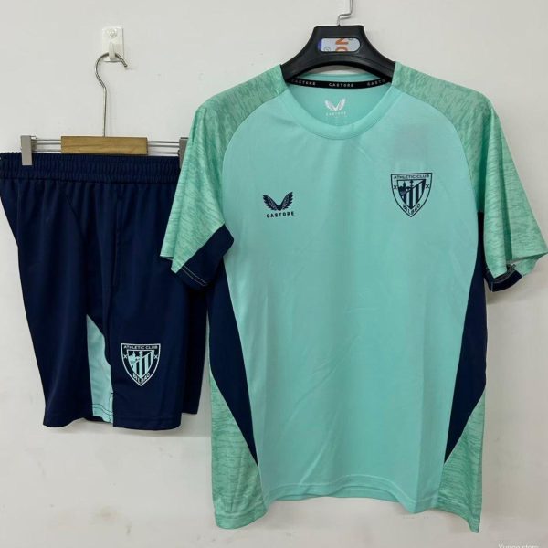 2526 Athletic Bilbao Training Jersey Mint Green+Shorts