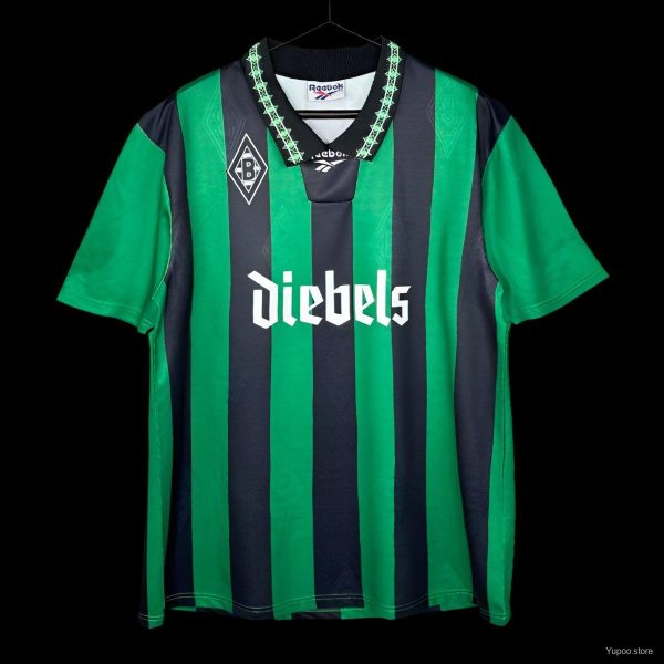 Retro 95/96 Borussia Mönchengladbach Away Green/Black Jersey