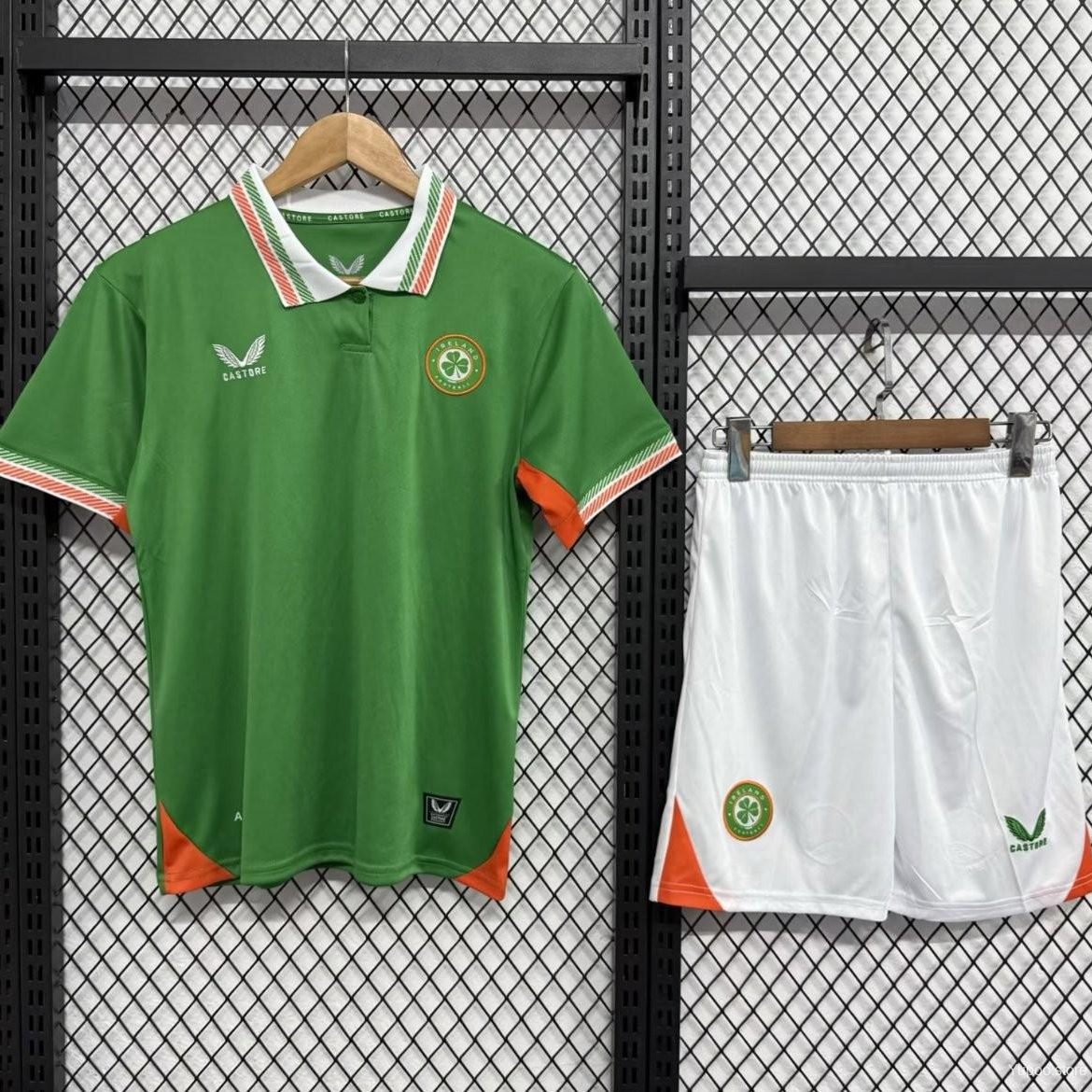 Ireland soccer jersey green home kit.